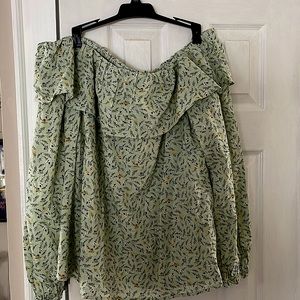 ANA JcP Peasant print off shoulder tall XLT/plus